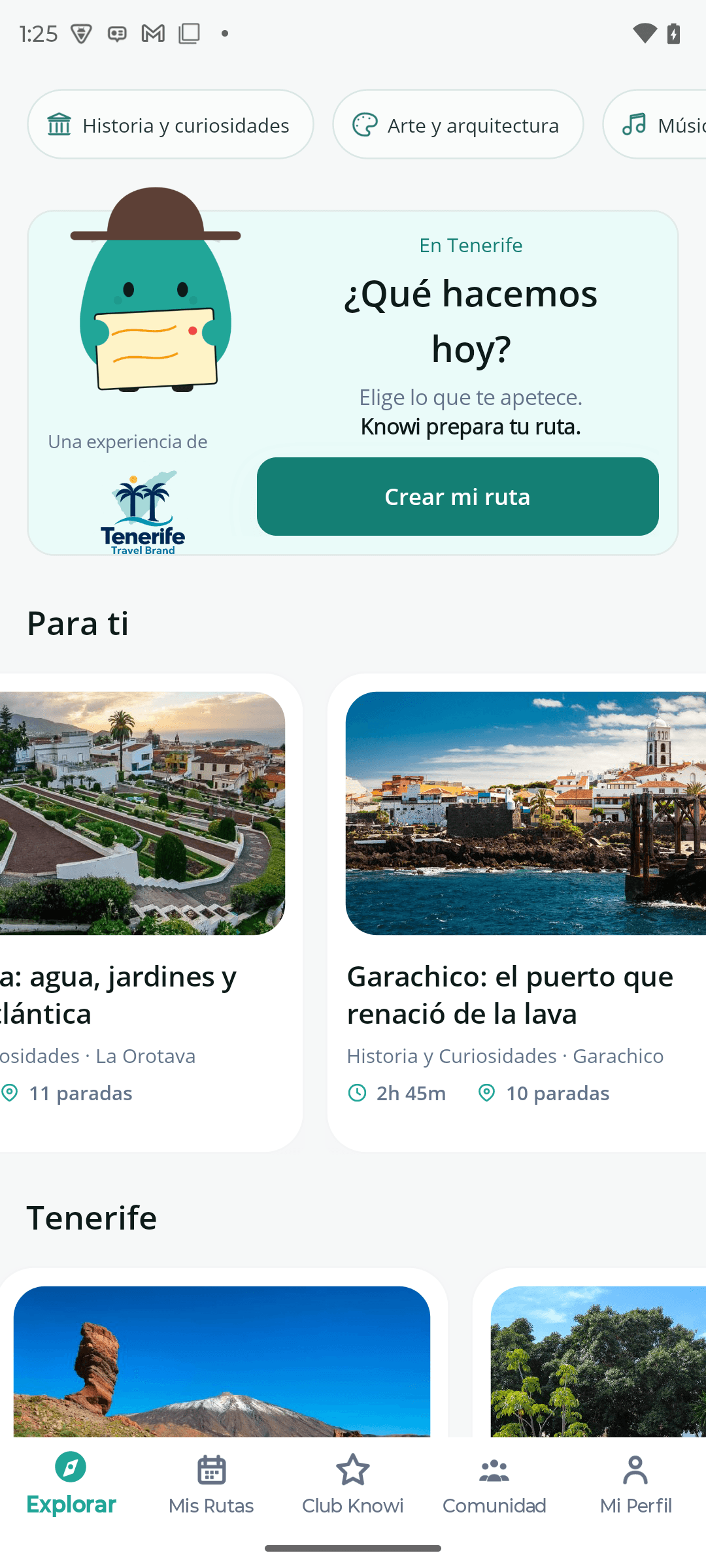 Feed real de KnowCity con La Orotava y Garachico: el puerto que renació de la lava, y el patrocinio de Tenerife Travel Brand